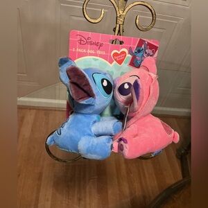 Brand New Disney Stitch 2 Pack Plush New Squeaker, Crinkle, Chew Dog Toys 7”